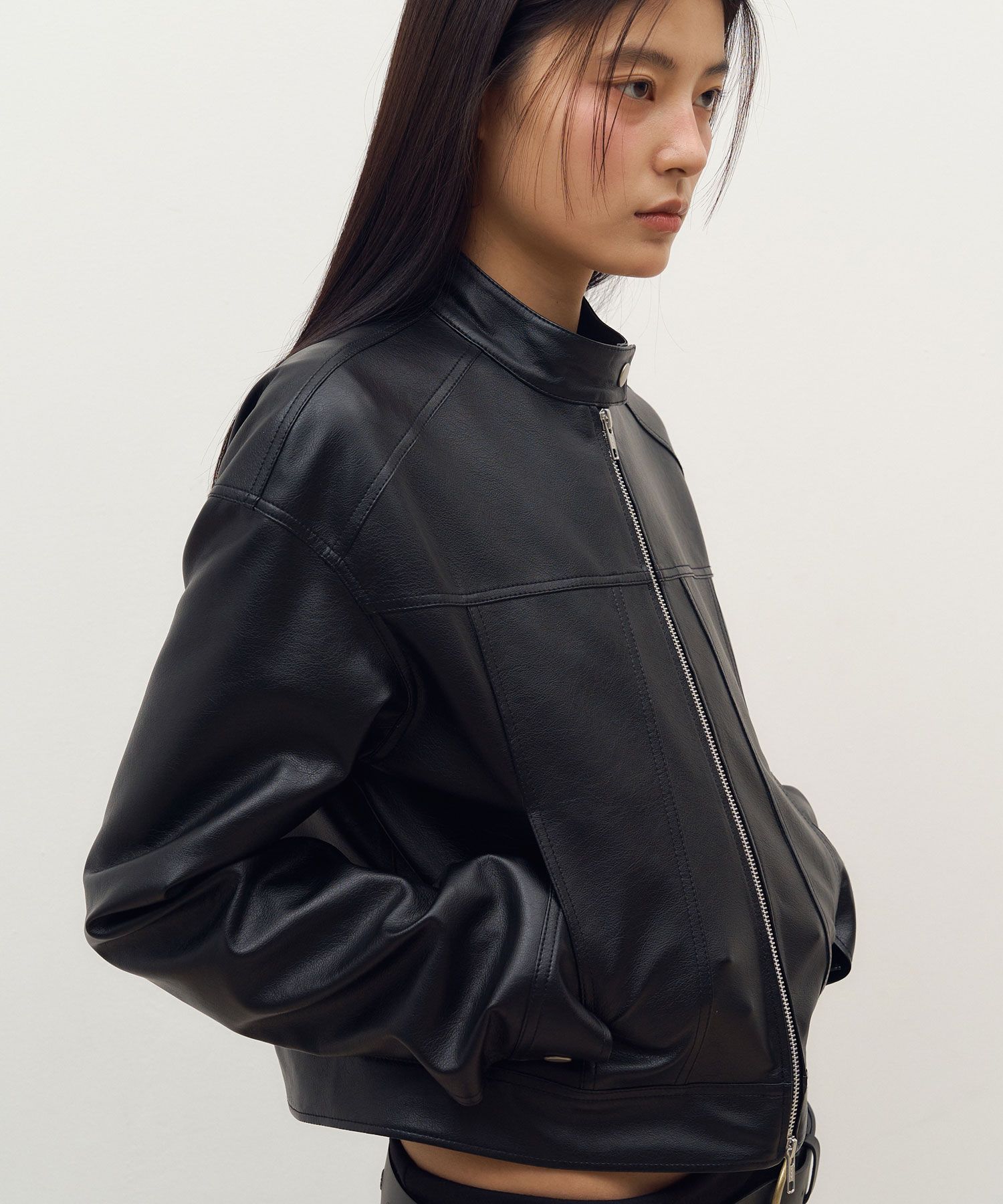 MUSINSA STANDARD LADY'S_リバーシブルビーガンレザーコート MUSINSA STANDARD LADY'S_リバーシブルビーガンレザーコート