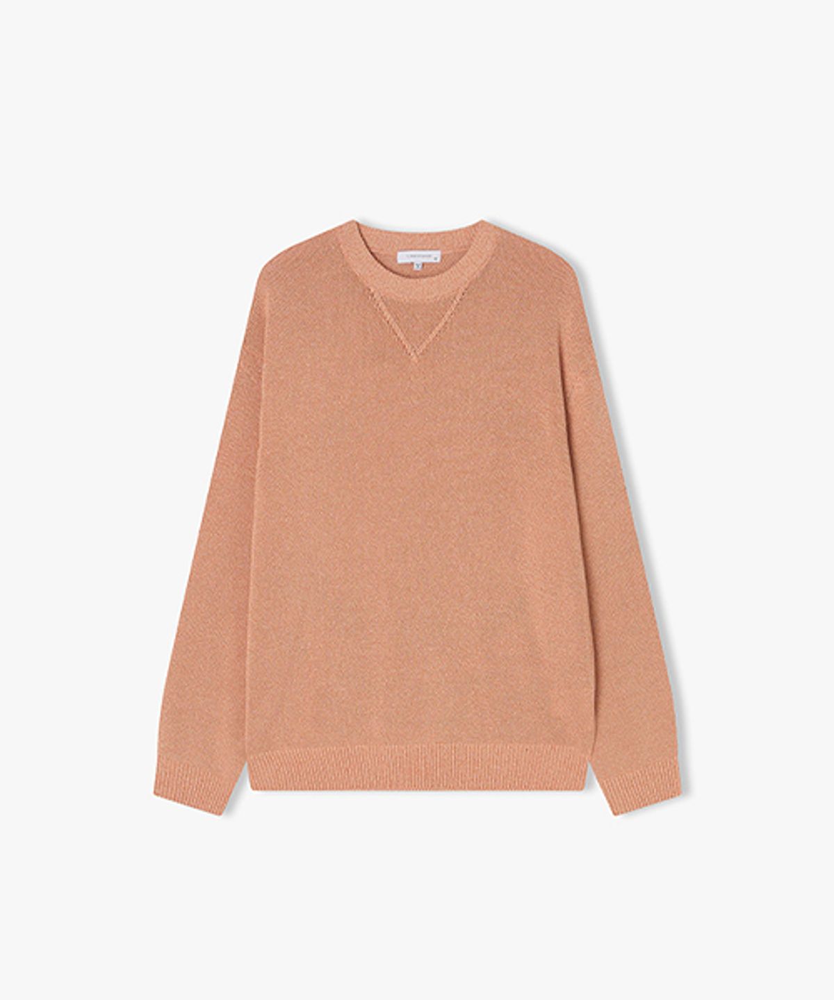 리버클래시(LIBERCLASSY) [25SS] LLS51584 오렌지 보카시 라운드 니트
