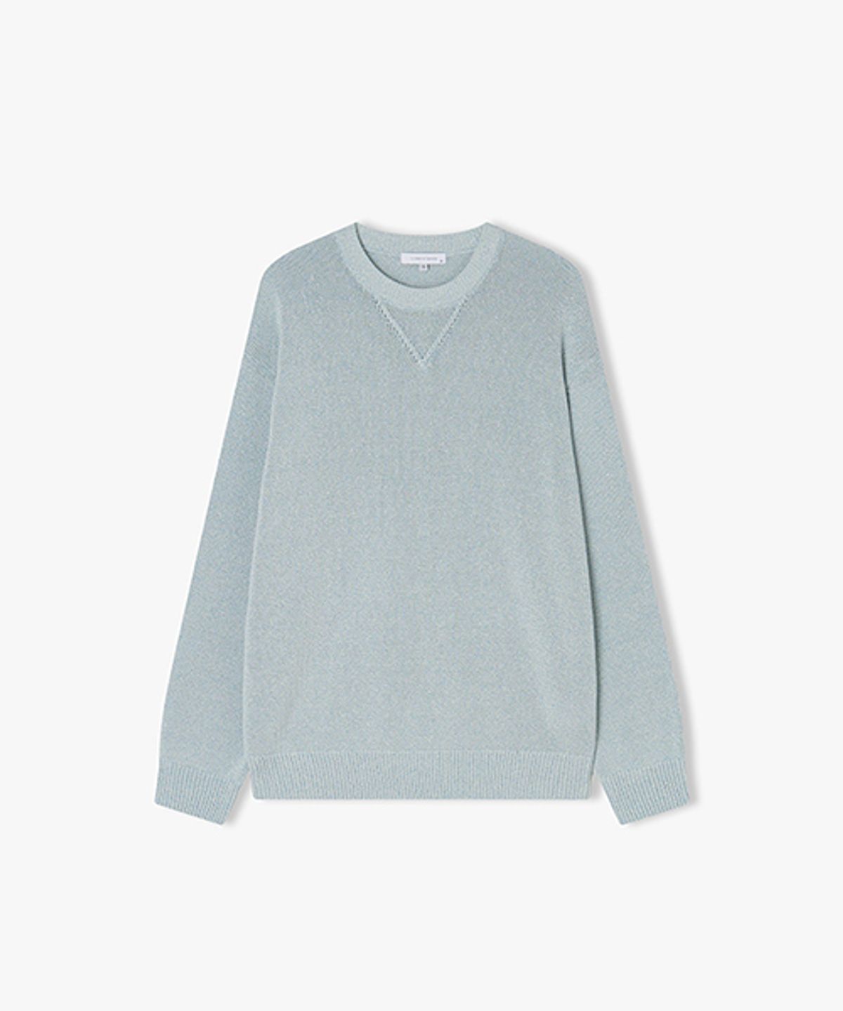 리버클래시(LIBERCLASSY) [25SS] LLS51582 블루 보카시 라운드 니트