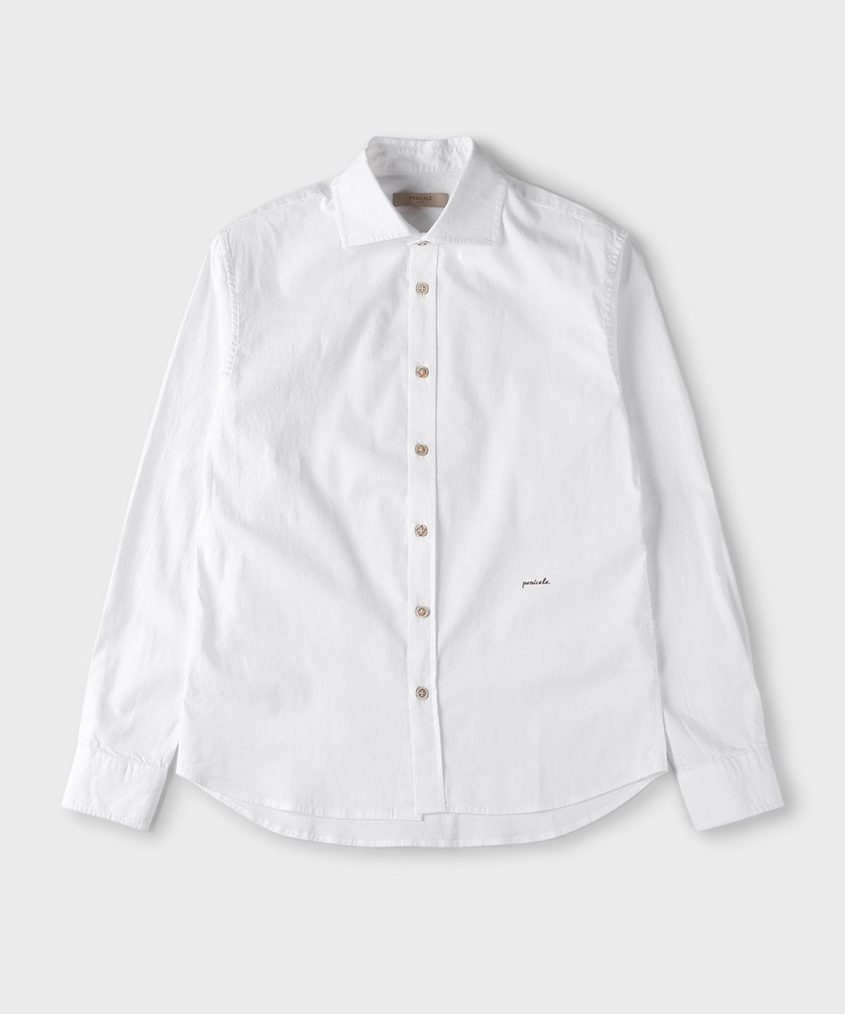 빠니깔레(PANICALE) 화이트 슬림핏 스트레치 셔츠