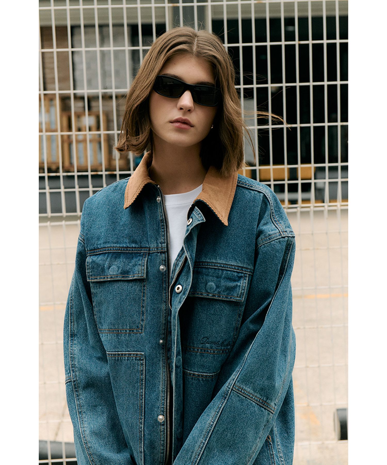 ★Dunst★ UNISEX VINTAGE DENIM WORK JACKETUDJU5A115LIGHT BLU MUSINSA | DUNST FOR WOMEN UNISEX VINTAGE DENIM WORK