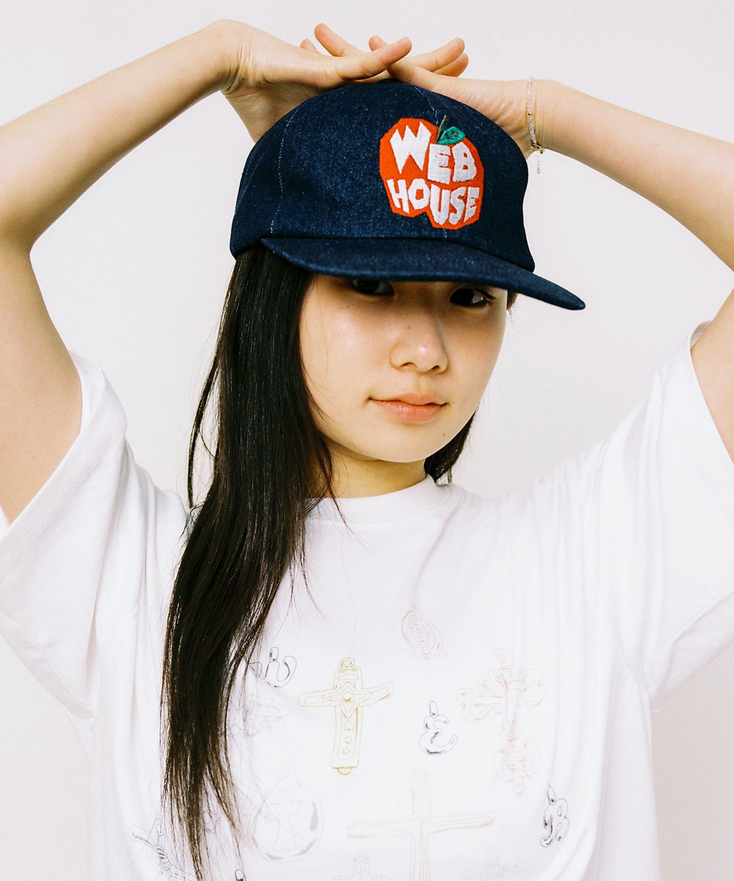 MUSINSA | WEBHOUSE Apple House Cap - Navy