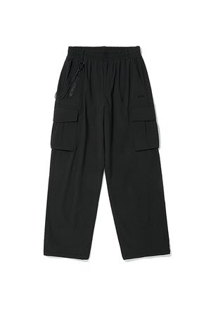 파라수트 세미 와이드 팬츠 블랙 ANZ1PL01ABK