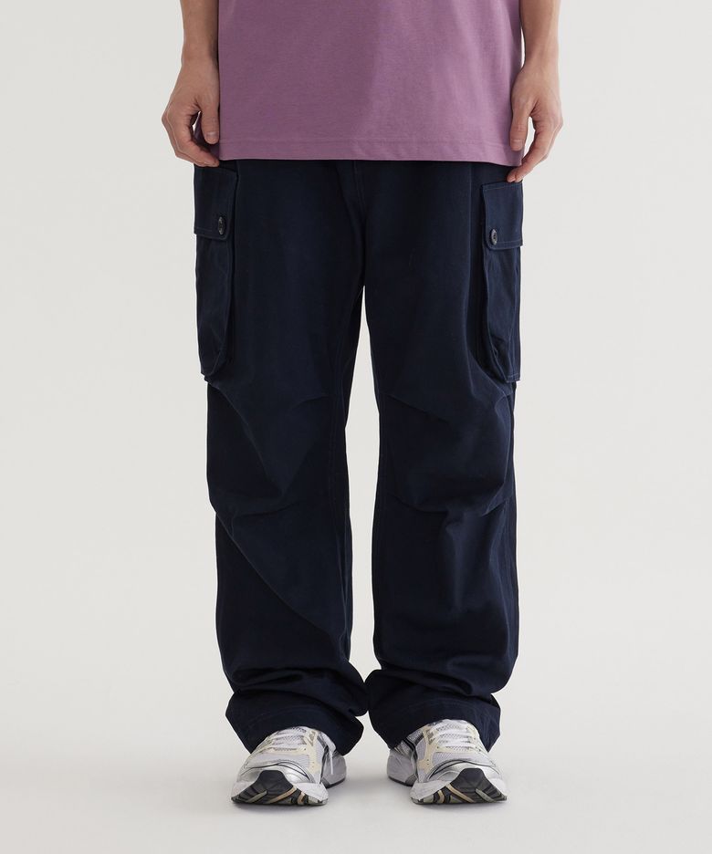 세미와이드 워크 파라슈트 팬츠 Dark Navy