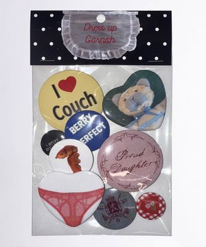 Tin Brooch Set Multi