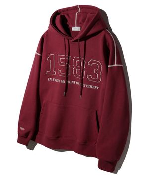 1583 Needlework 후디 BK6791_와인