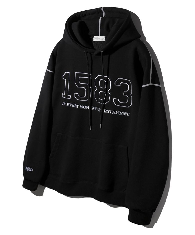 1583 Needlework 후디 BK6791_블랙