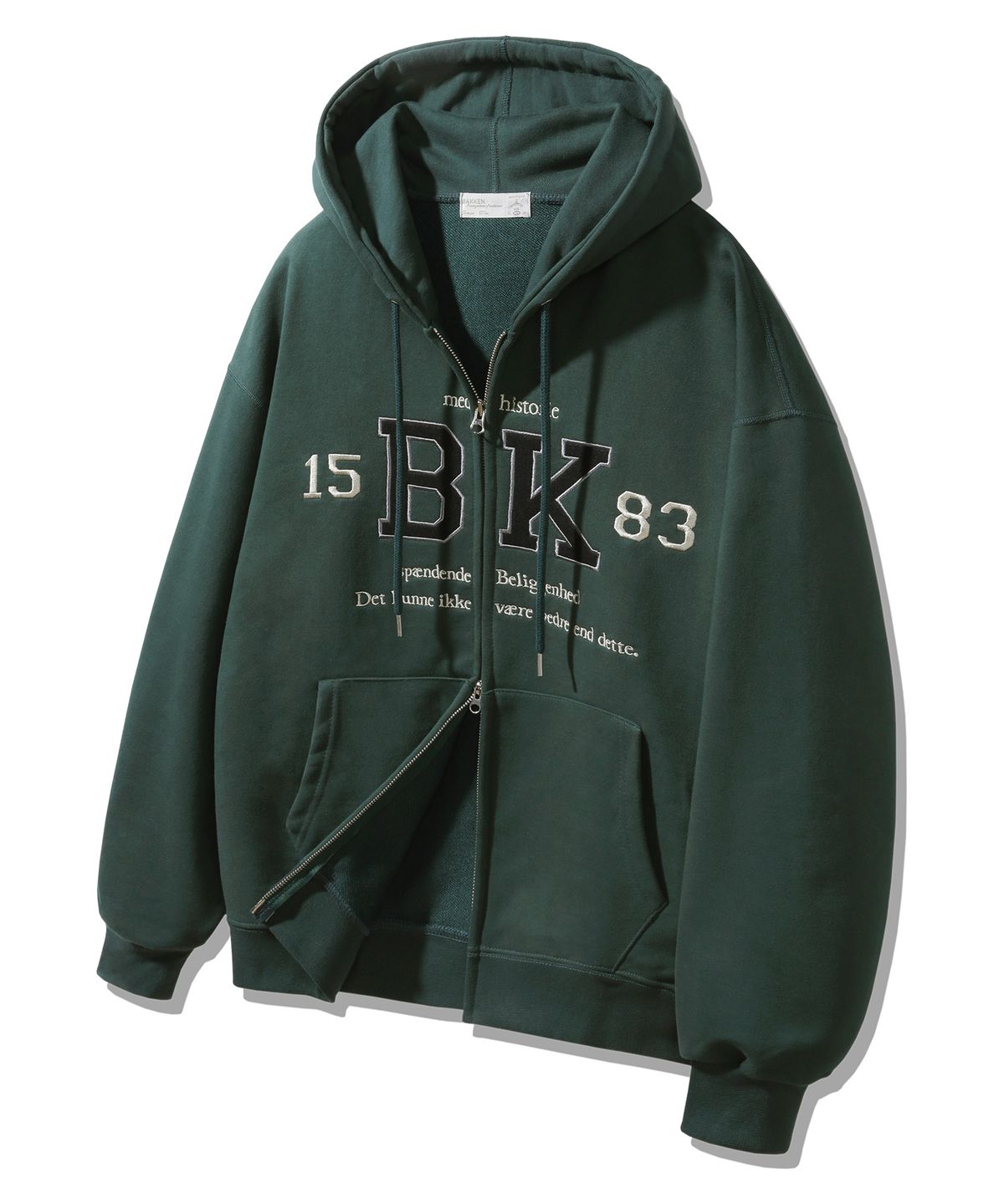 바켄(BAKKEN) 1583 BK 투웨이 후드 집업 BK7978_그린