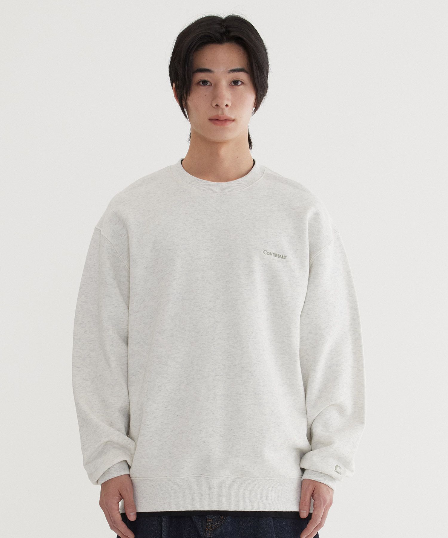 スウェット・トレーナー COVERNAT Clover Man to Man Oatmeal MUSINSA | COVERNAT Small Authentic Man to Man Oatmeal