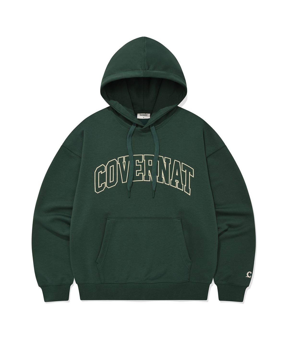 커버낫(COVERNAT) 아치 로고 드롭핏 후디 Green
