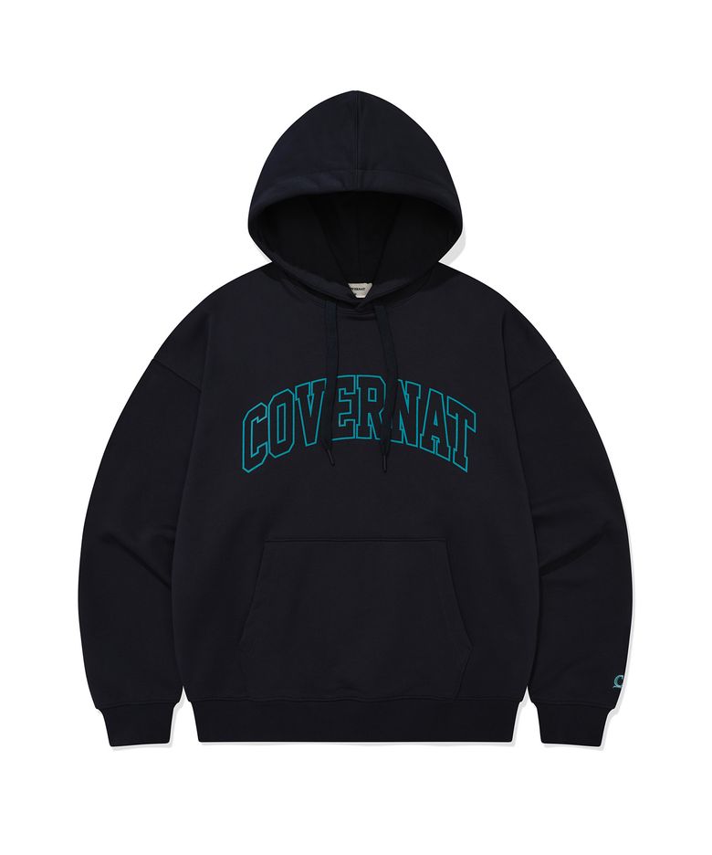 아치 로고 드롭핏 후디 Dark Navy