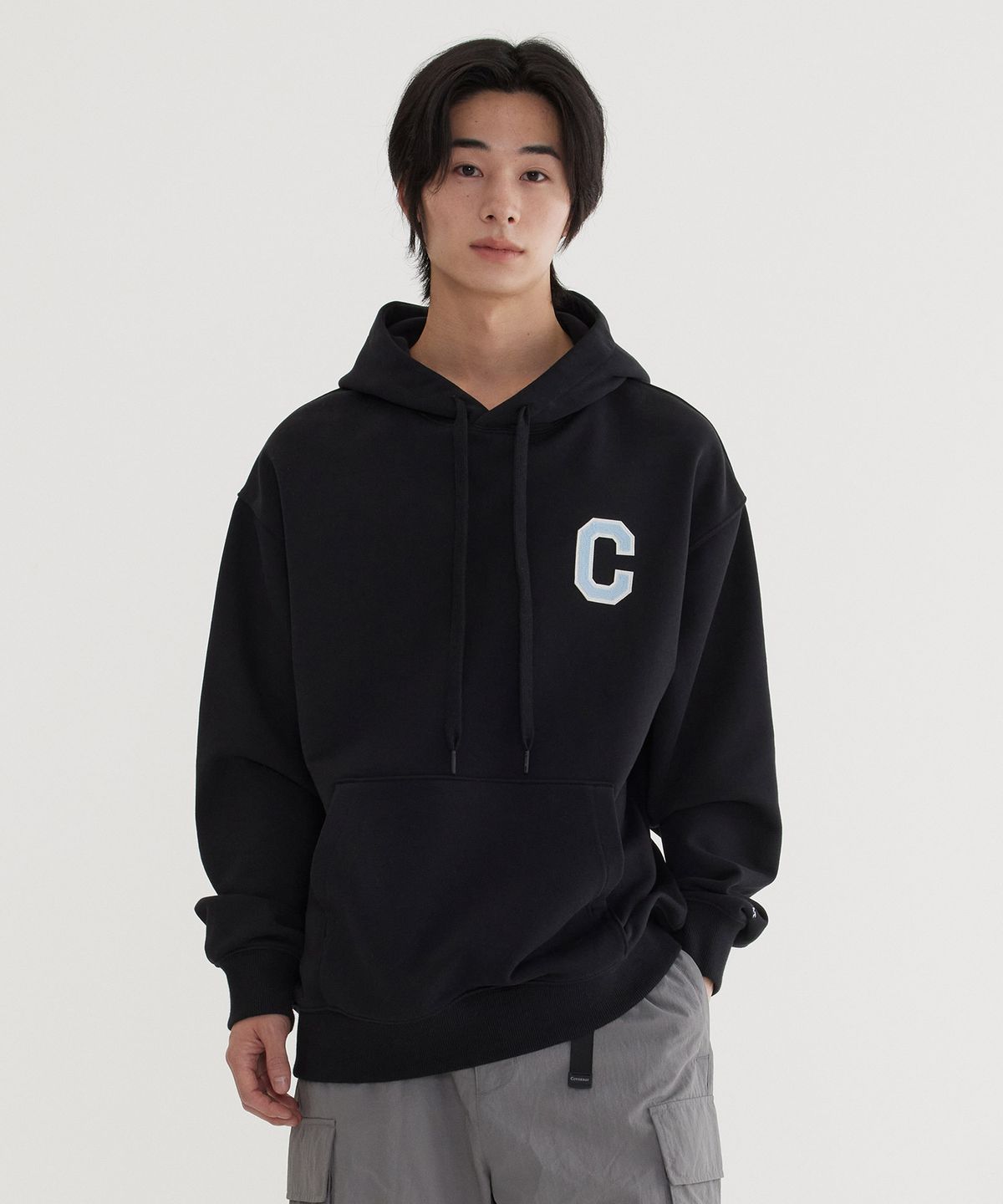 커버낫(COVERNAT) C 로고 후디 Black