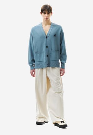 셈블런스 니트 가디건 애쉬블루 ZH2KT813AB