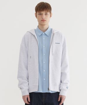 스몰 어센틱 후드집업 Heather Gray