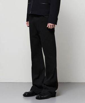 액션 플레어 코튼 팬츠 블랙 IEPA5E103BK
