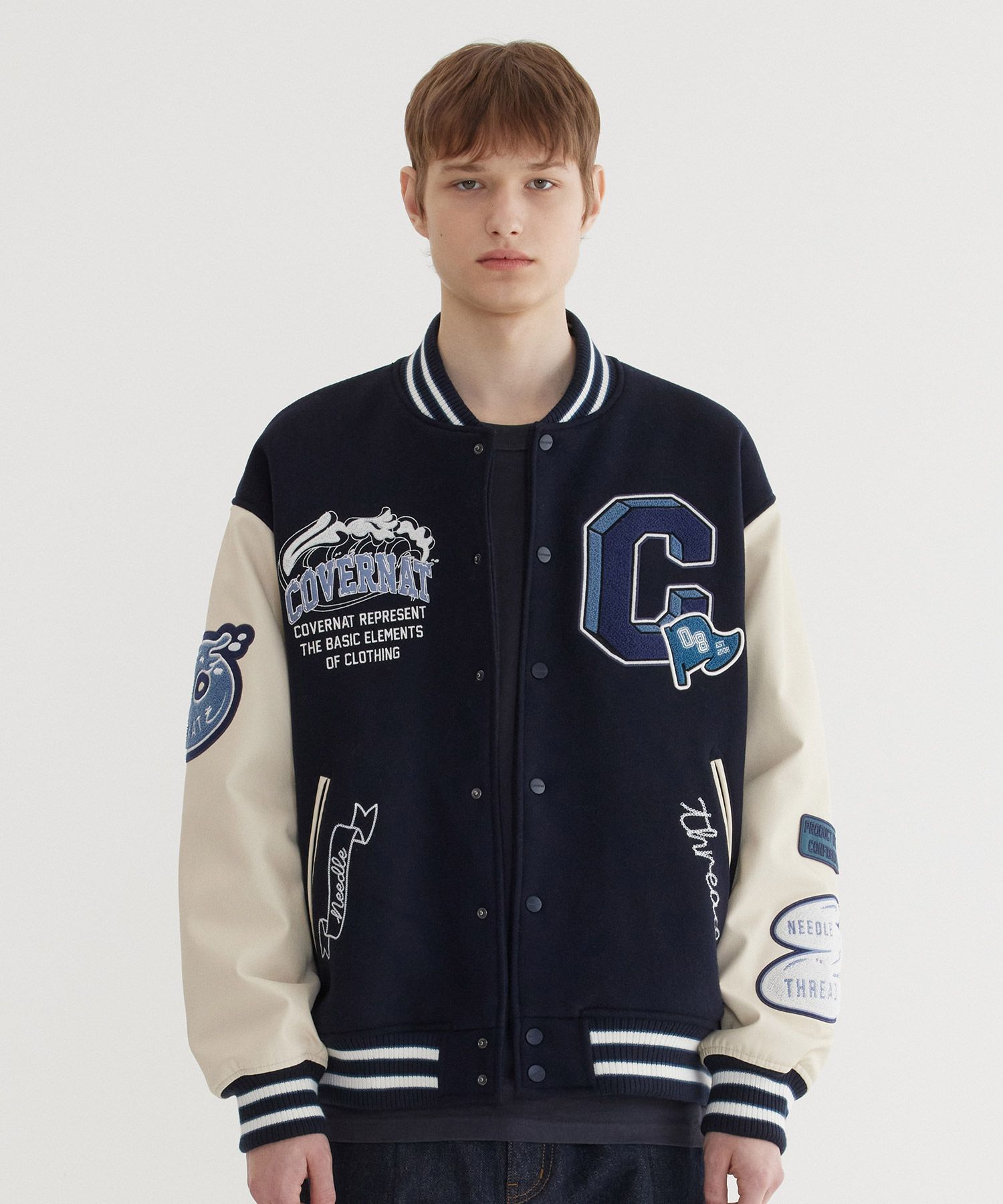 COVERNAT ♥ COLLEGE C WOOL VARSITY/追跡付 COVERNAT ♥ COLLEGE C WOOL VARSITY/追跡付