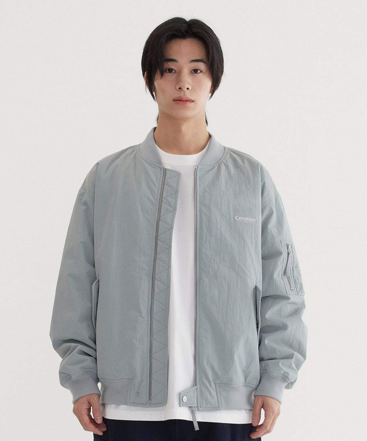 커버낫(COVERNAT) MA-1 자켓 Grayish Blue