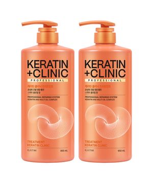 케라틴클리닉 단백질 고영양 약산성 트리트먼트 스위트 플로럴 향 950ml x 2개