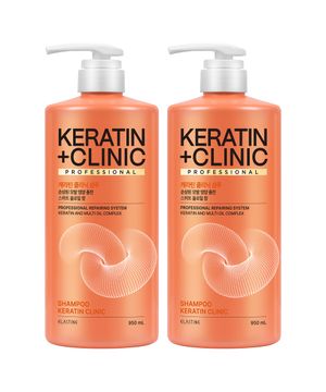 케라틴클리닉 단백질 고영양 약산성 샴푸 스위트 플로럴 향 950ml x 2개