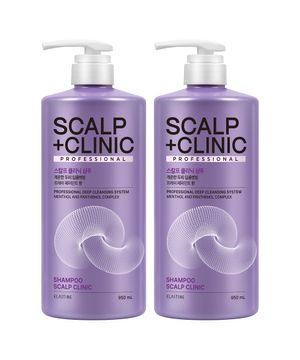 스칼프클리닉 약산성 두피 딥클렌징 샴푸 프레쉬 페퍼민트 향 950ml x 2개