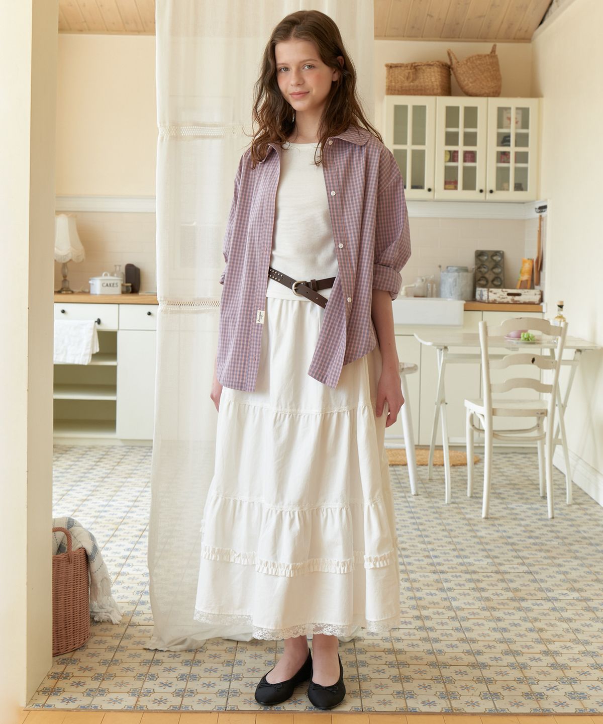 어몽(AMONG) A PURE CANCAN SKIRT_WHITE