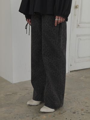 Leopard Denim Pants VJ5SL405_2color