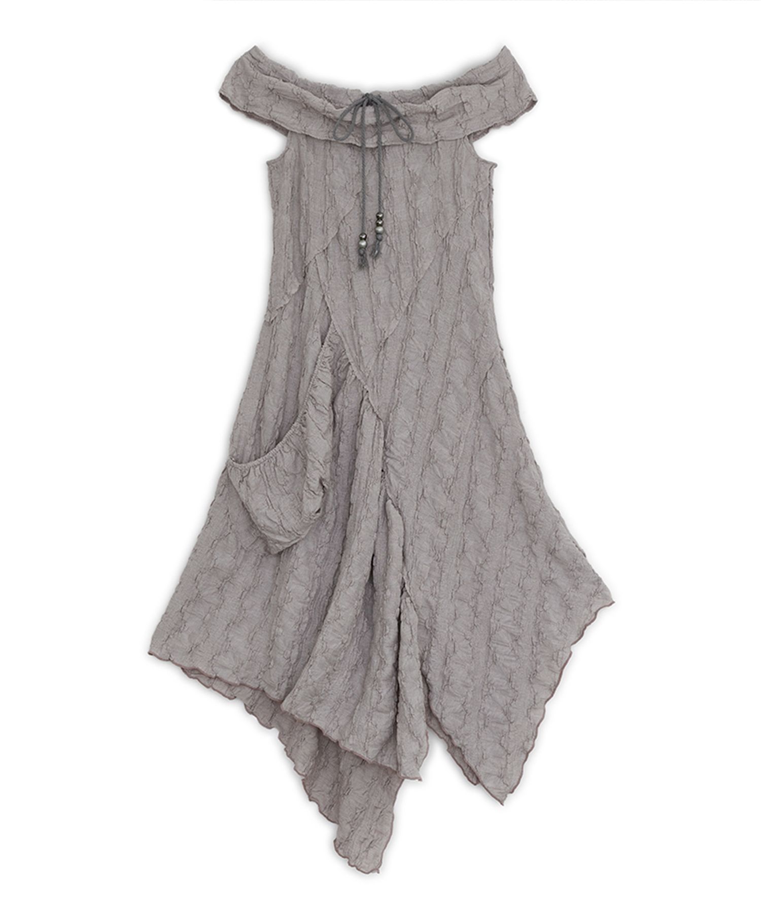● HUG YOUR SKIN ● Draw String Off-Shoulder Dress MUSINSA | HUG YOUR SKIN Drawstring Off-Shoulder Dress (Pink)