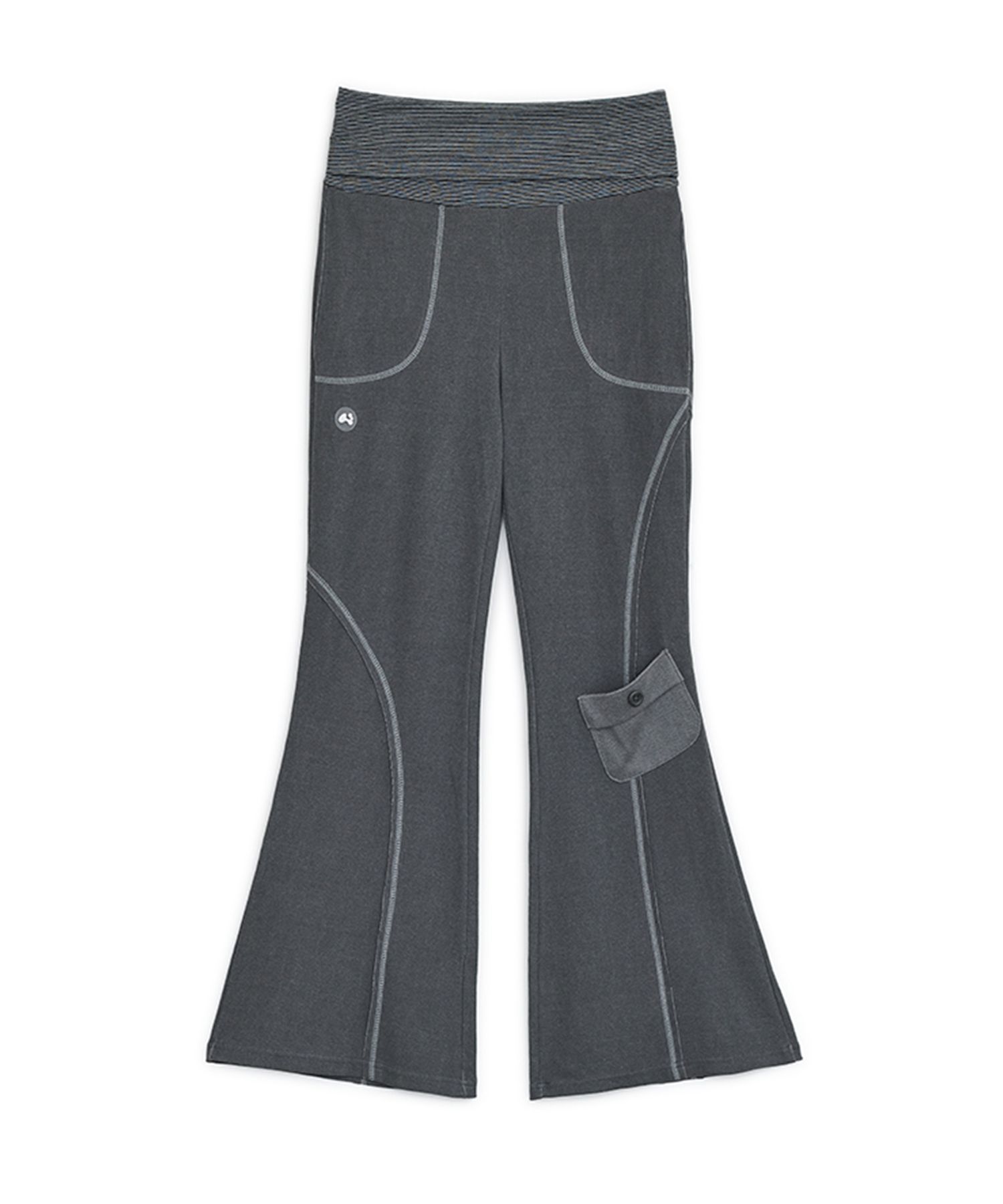 【hug your skin】25ss Pigment boots-cut pants MUSINSA | HUG YOUR SKIN Pigment Bootcut Pants (Charcoal)