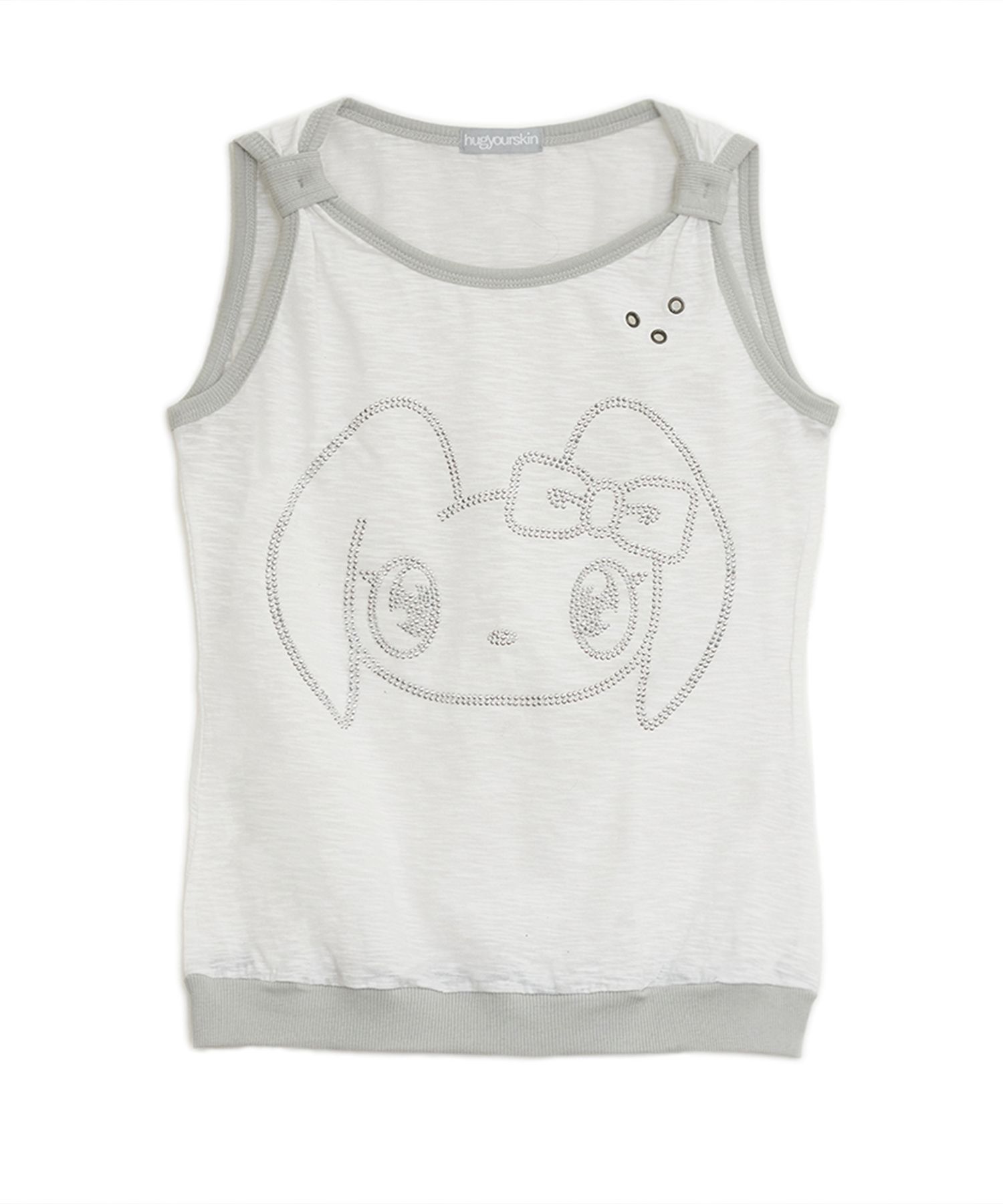MUSINSA | HUG YOUR SKIN Togging Hotfix Sleeveless (White)