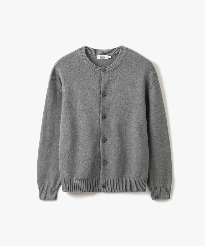 소프트 베이직 라운드 가디건 그레이 COOSCD020GRAY