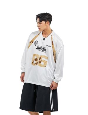오버핏 카모 럭비 져지_화이트