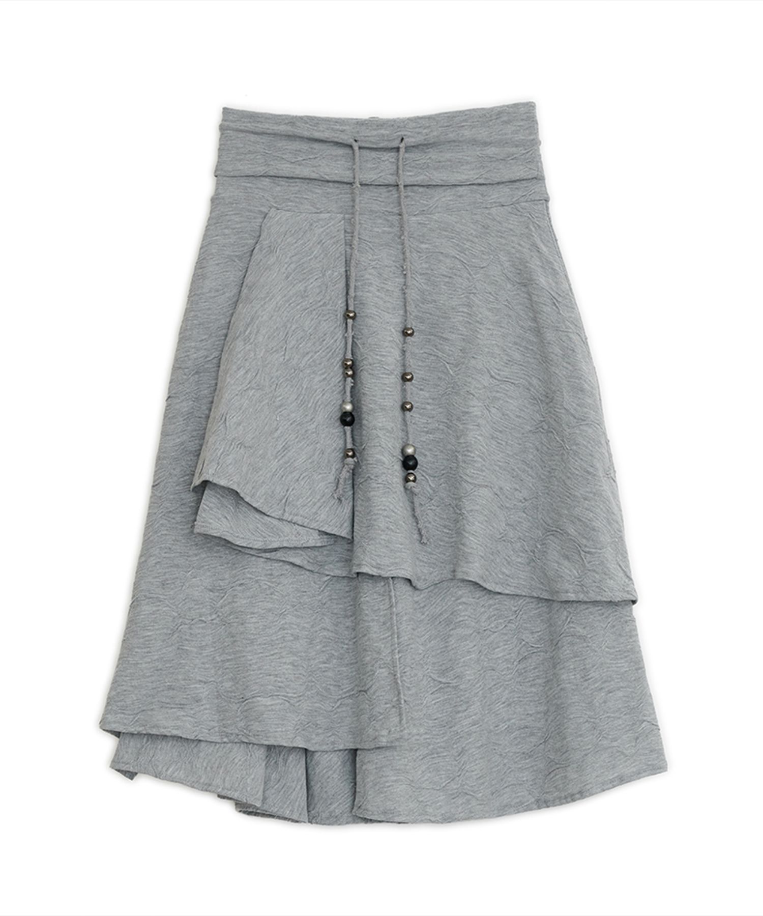 ● HUG YOUR SKIN ● Star Flared Midi Skirt MUSINSA | HUG YOUR SKIN Star Flared Midi Skirt (Grey)