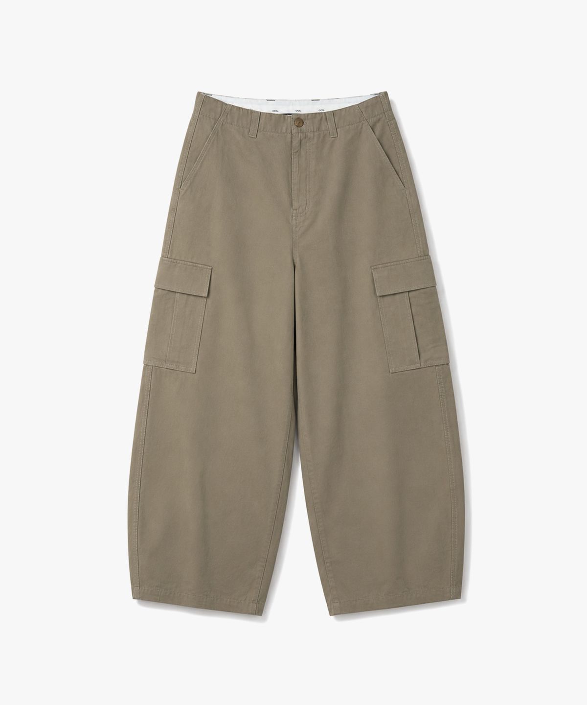 커스텀어클락(COSTUME O’CLOCK) 코튼 워시드 벌룬 카고 팬츠 베이지 COOSPT244BEIGE