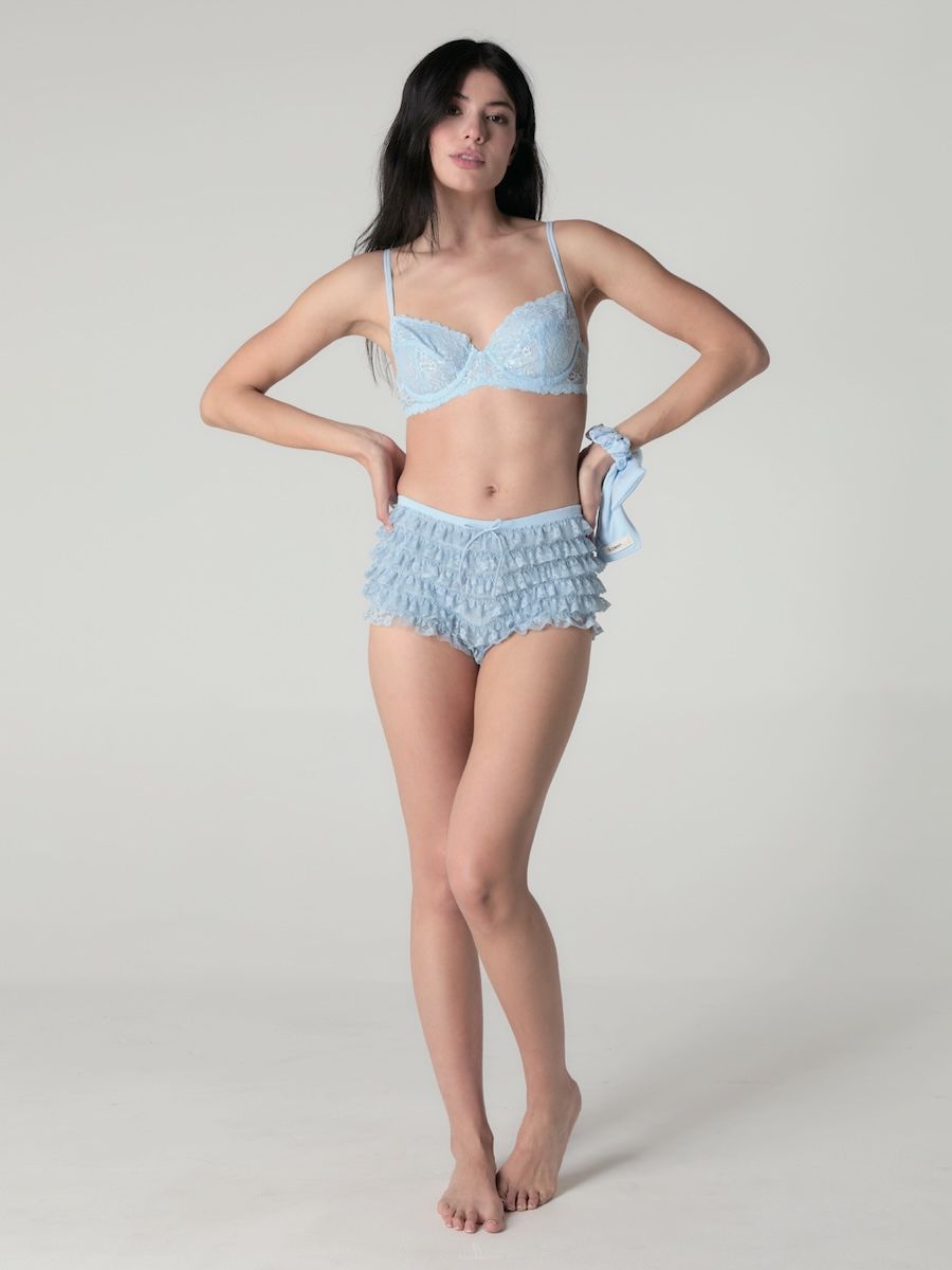 ★GLOWNY★CONTOUR LACE BRA (BABY BLUE)★正規品/韓国直送料込 CONTOUR LACE BRA (BABY BLUE) - GLOWNY