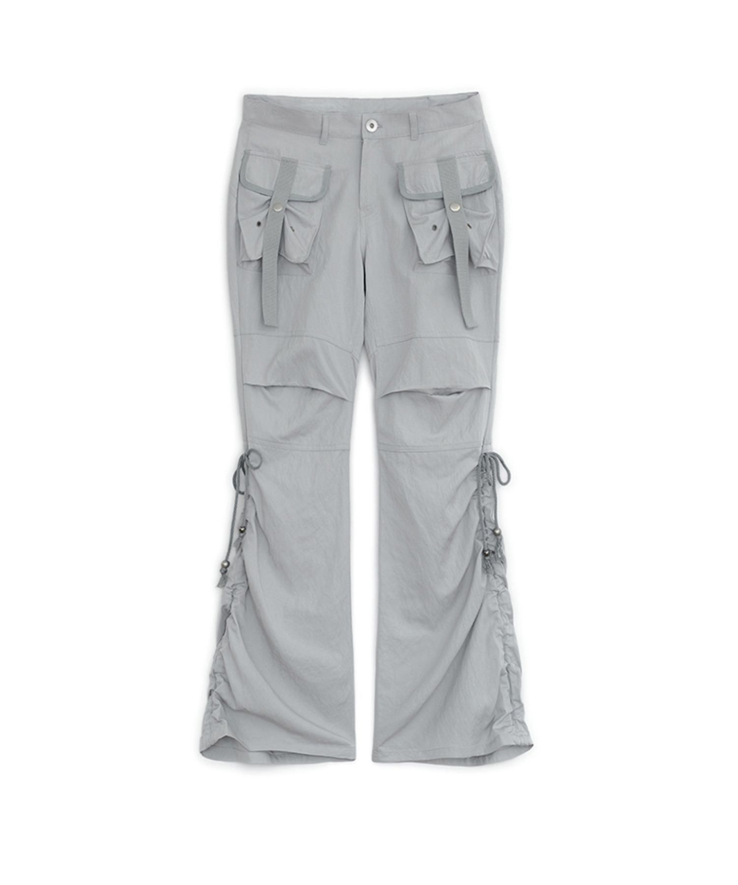 hug your skin☆Boots-cut cargo pants MUSINSA | HUG YOUR SKIN Bootcut Cargo Pants (Grey)