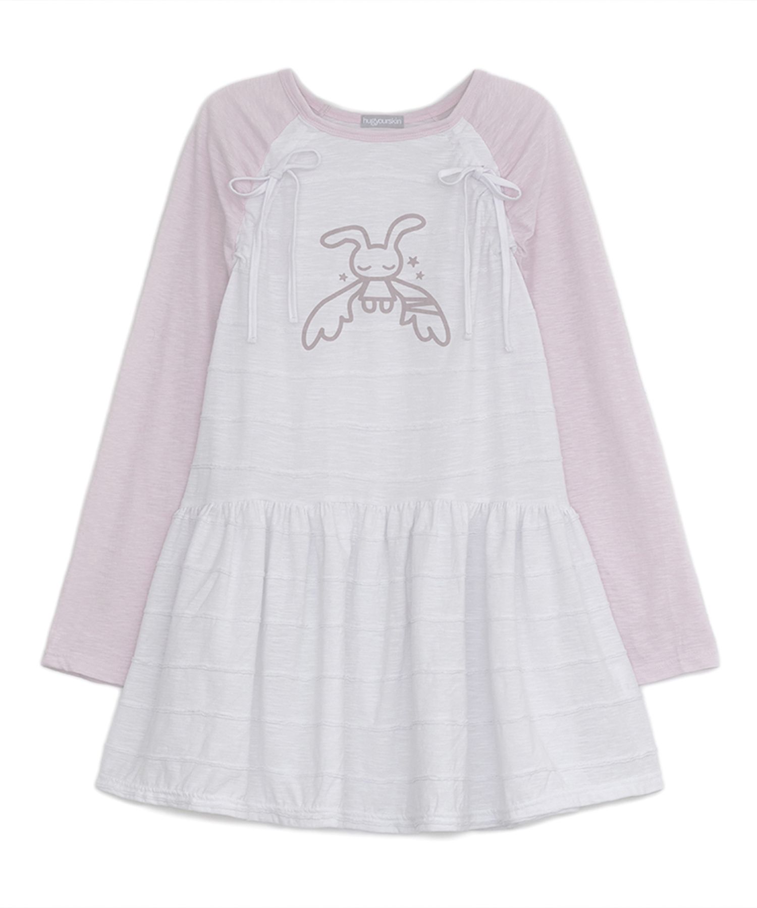 ◆25SS HUG YOUR SKIN Angel Patch Raglan Dress/3色◆ MUSINSA | HUG YOUR SKIN Angel Patch Raglan Dress (White Pink)