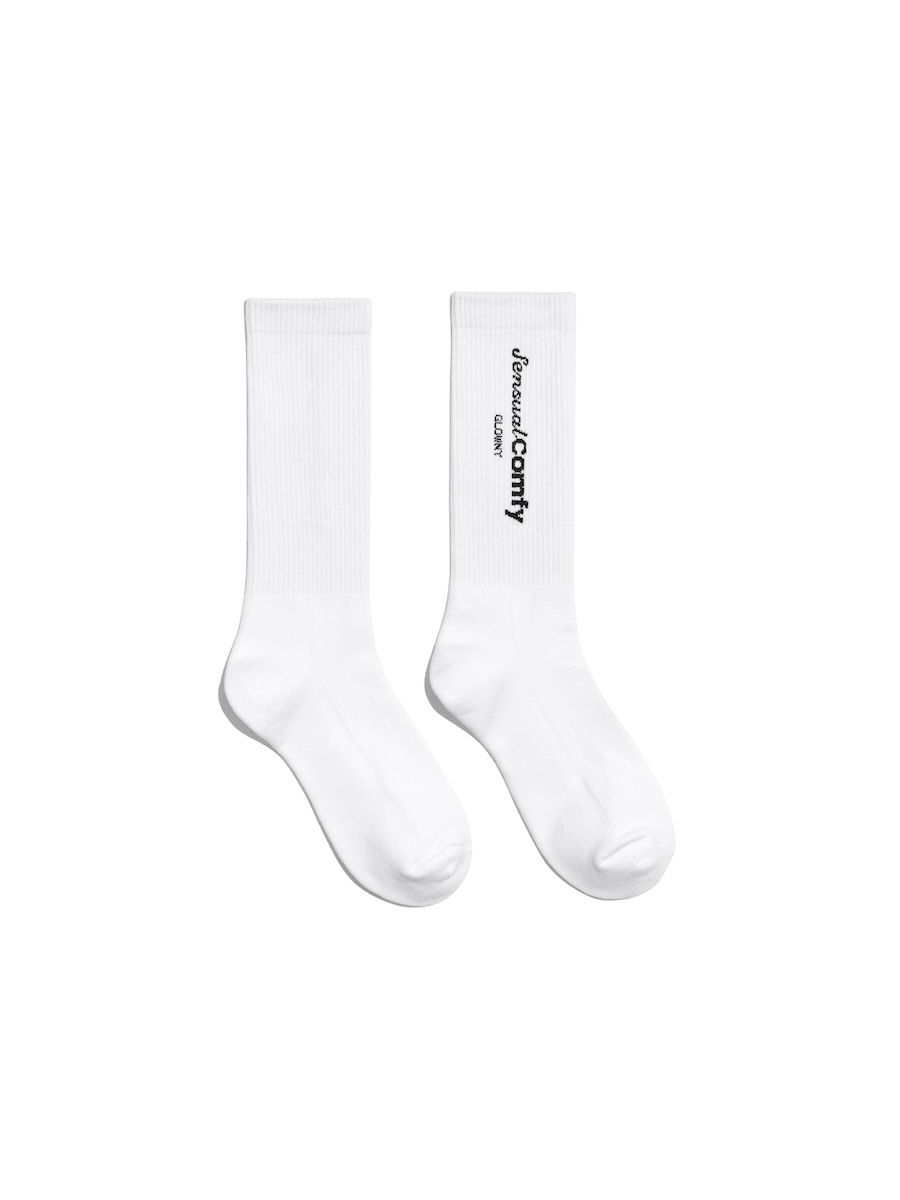 GLOWNY 関税込 Comfy and Sensual ソックス MUSINSA | GLOWNY COMFY AND SENSUAL SOCKS (WHITE)
