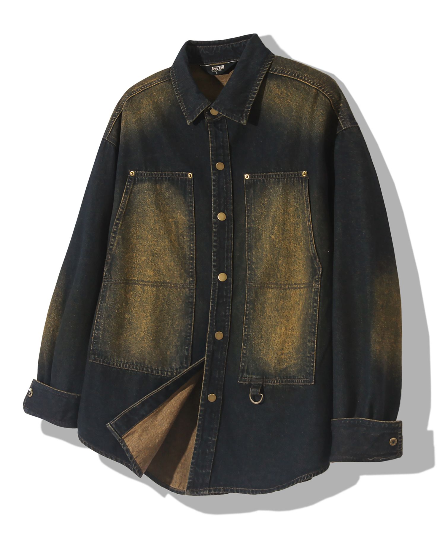 ★TRILLION★2025SS★Carpenter pocket denim work shirt★3色 MUSINSA | TRILLION Carpenter Pocket Denim Work Shirt [Deep