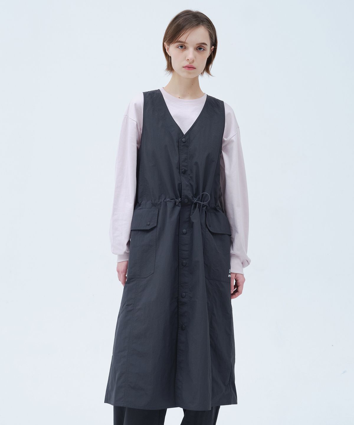 아웃도어 프로덕츠(OUTDOOR PRODUCTS) W LIGHT SLEEVELESS ONE PIECE (CHARCOAL)