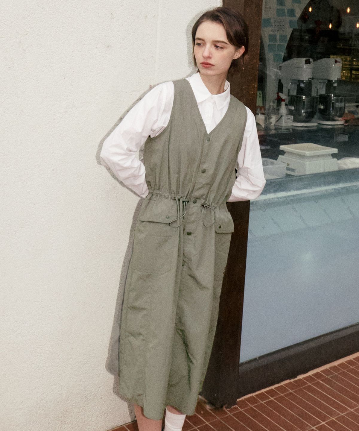 아웃도어 프로덕츠(OUTDOOR PRODUCTS) W LIGHT SLEEVELESS ONE PIECE (BEIGE)