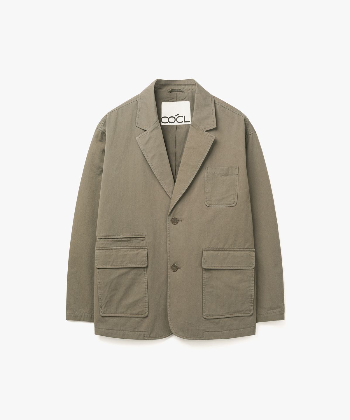 커스텀어클락(COSTUME O’CLOCK) 코튼 루즈핏 워시드 블레이저 베이지 COOSJK039BEIGE