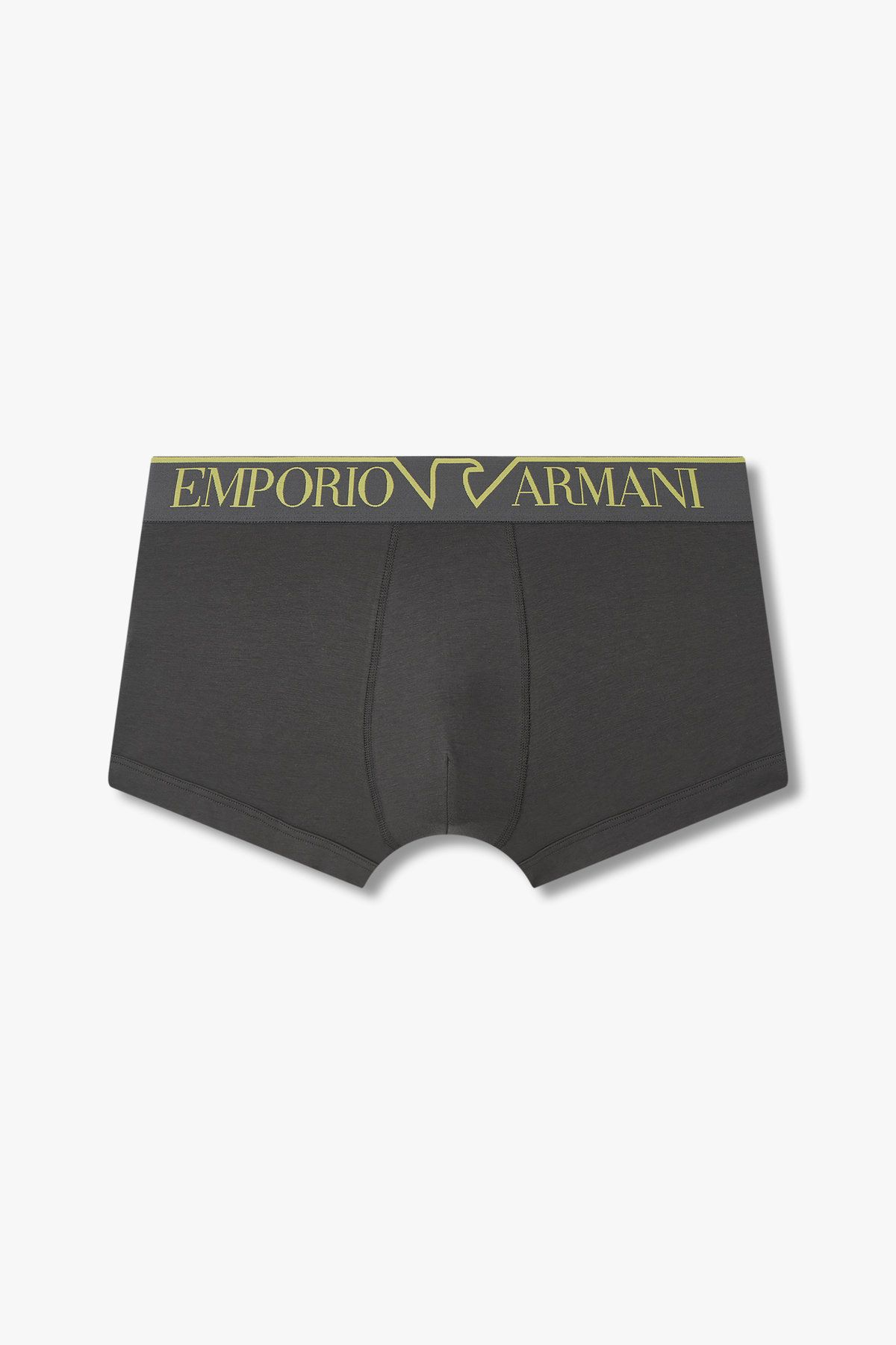 엠포리오 아르마니 언더웨어(EMPORIO ARMANI UNDERWEAR) 남성 이글 라인 로고 밴딩 드로즈_다크 그레이 0814312029