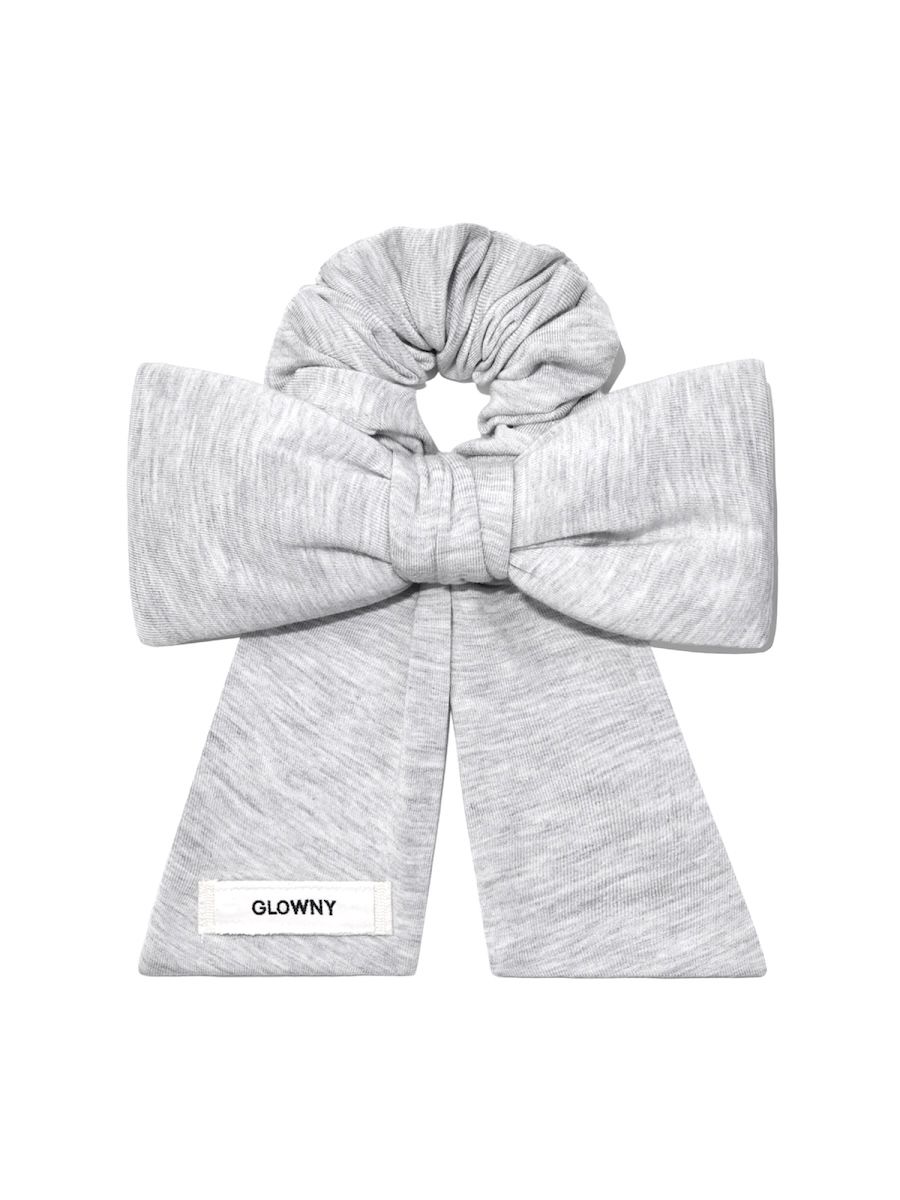 ★GLOWNY ★BOW SCRUNCHIE MUSINSA | GLOWNY BOW SCRUNCHIE (WHITE MELANGE)