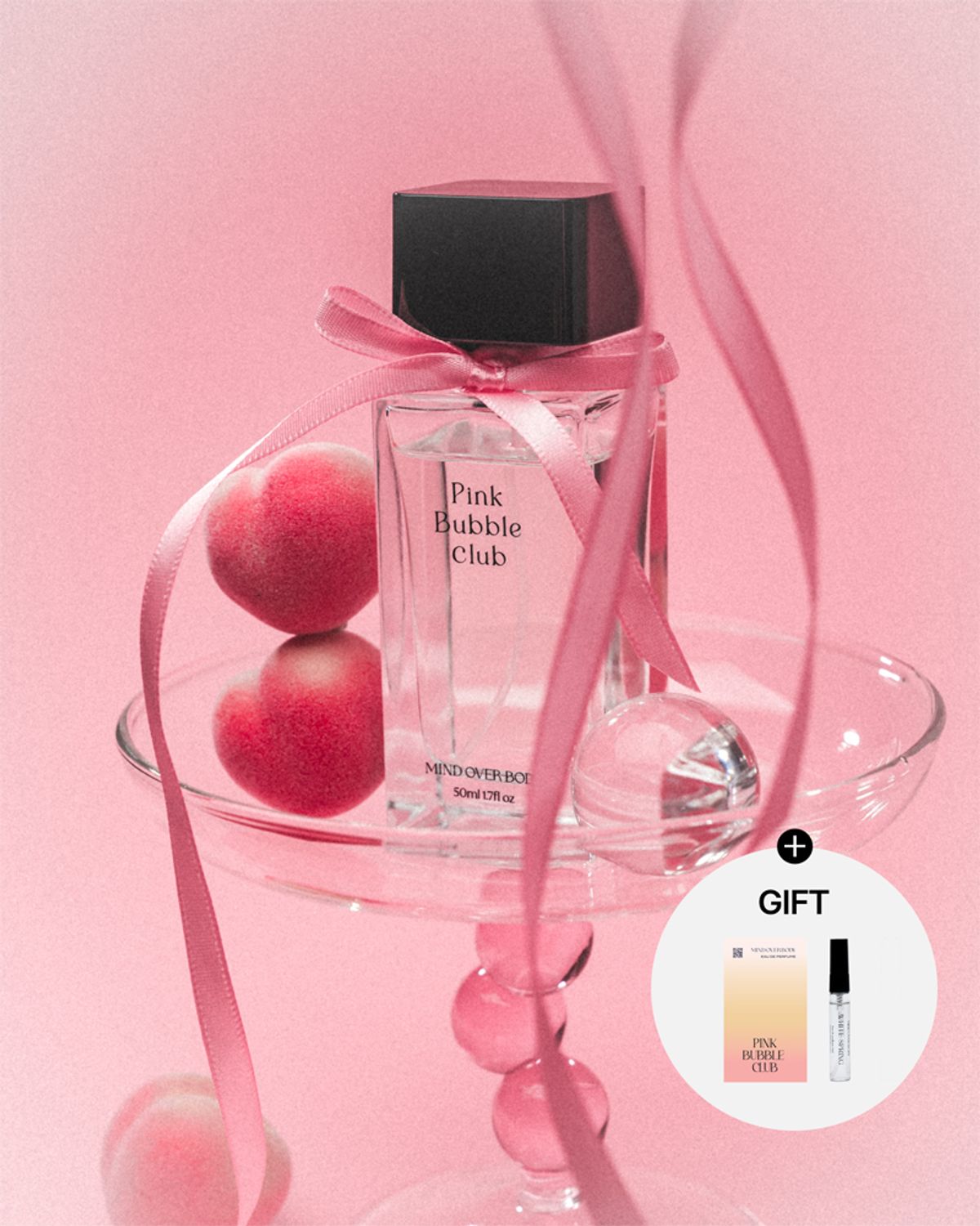 마인드오버바디(MIND OVER BODY) [복숭아향수] 핑크버블클럽 오드퍼퓸 향수 50ml