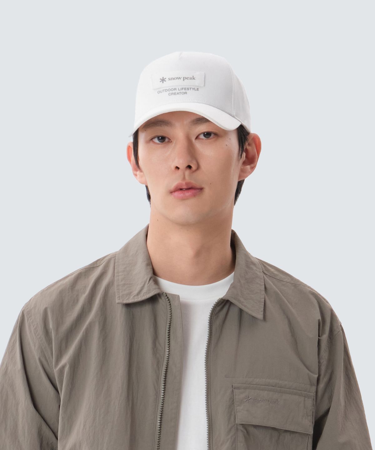 스노우피크 어패럴(SNOWPEAK APPAREL) 클랜드 베이스볼캡 (S25SUFBC32) Off White