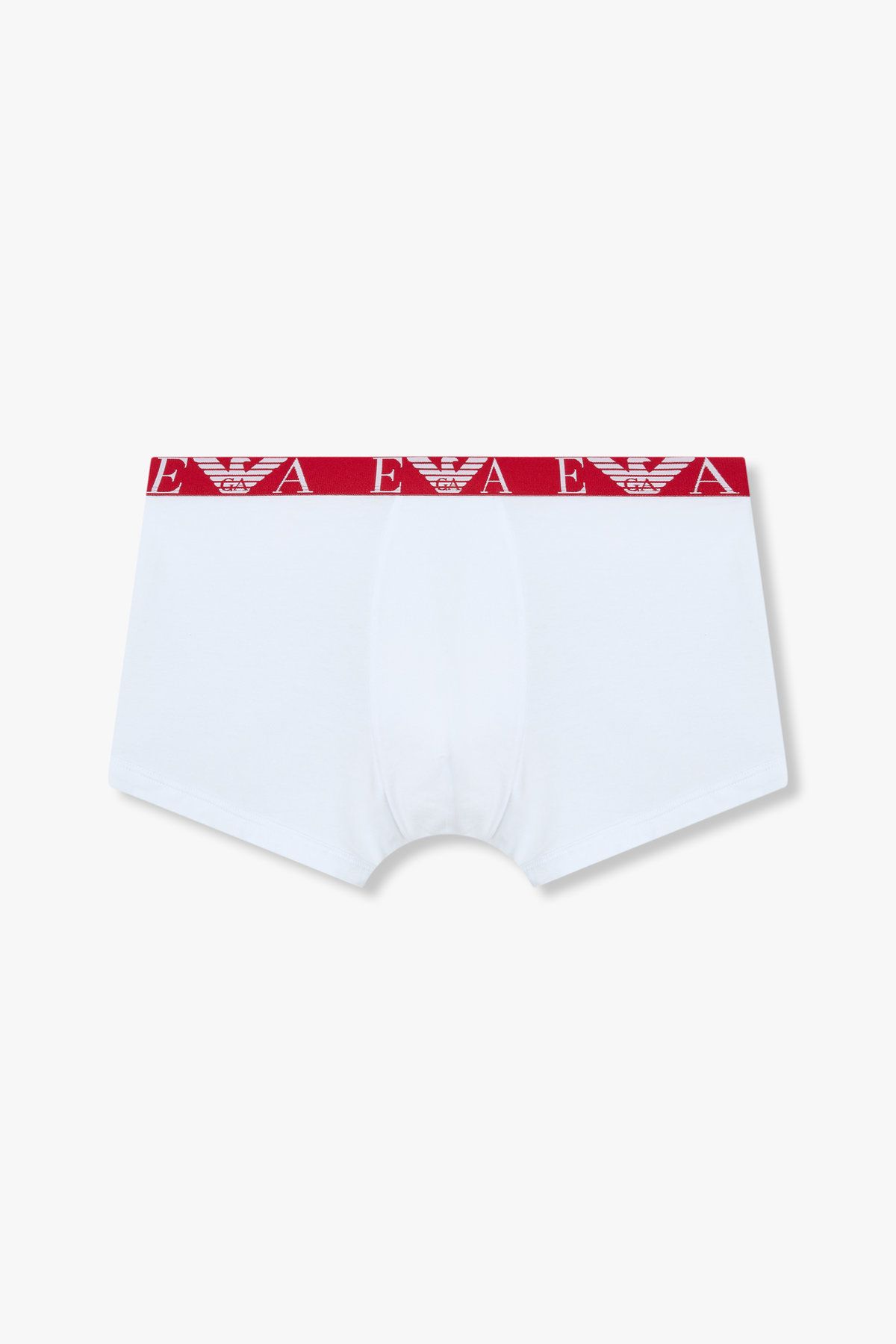 엠포리오 아르마니 언더웨어(EMPORIO ARMANI UNDERWEAR) 남성 이글 로고 밴딩 코튼 롱 드로즈_화이트 0815112078