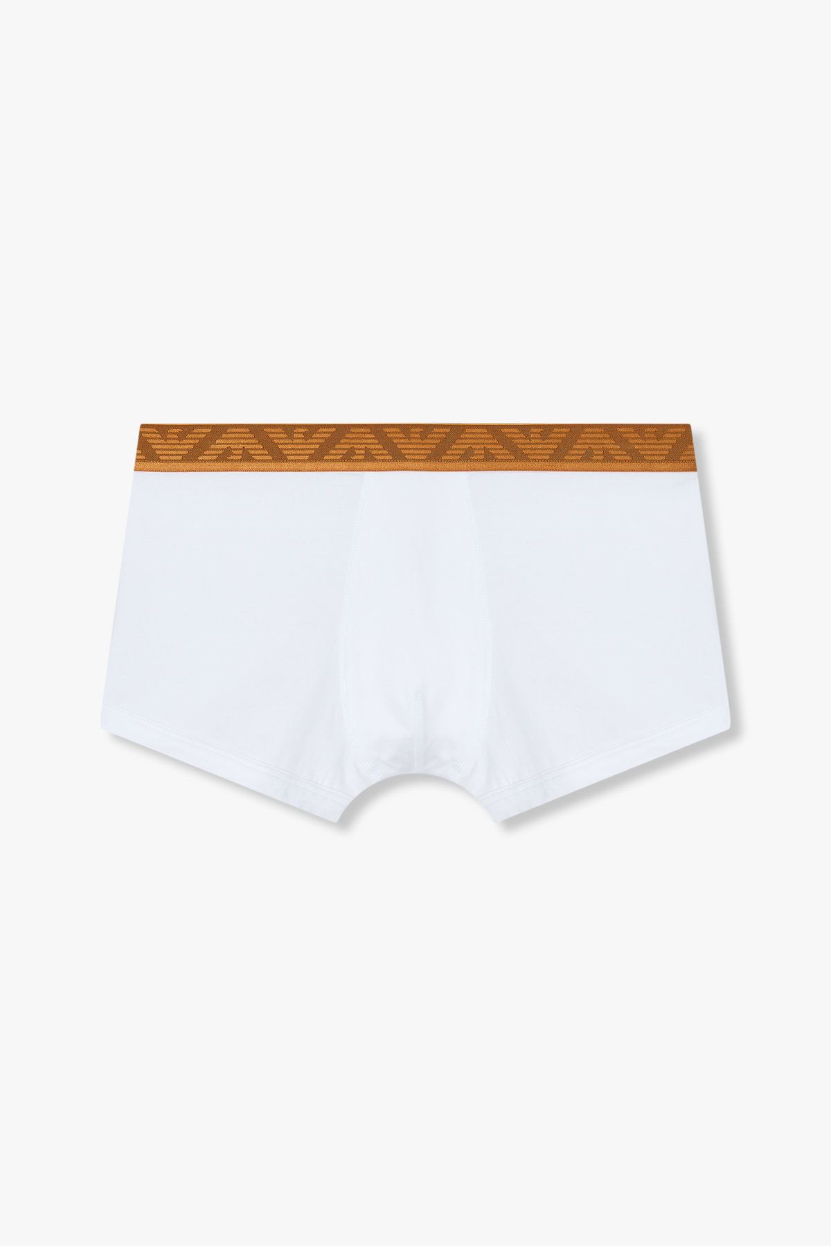 엠포리오 아르마니 언더웨어(EMPORIO ARMANI UNDERWEAR) 남성 골든 로고 밴딩 코튼 드로즈_화이트 0815112318