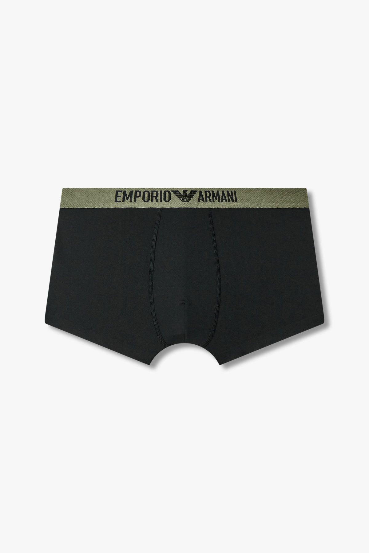 엠포리오 아르마니 언더웨어(EMPORIO ARMANI UNDERWEAR) 남성 메쉬 로고 밴딩 드로즈_블랙 0815112020