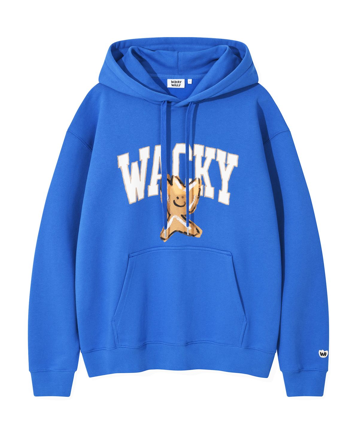 와키윌리(WACKY WILLY) 빅 키키 원포인트 후드 블루