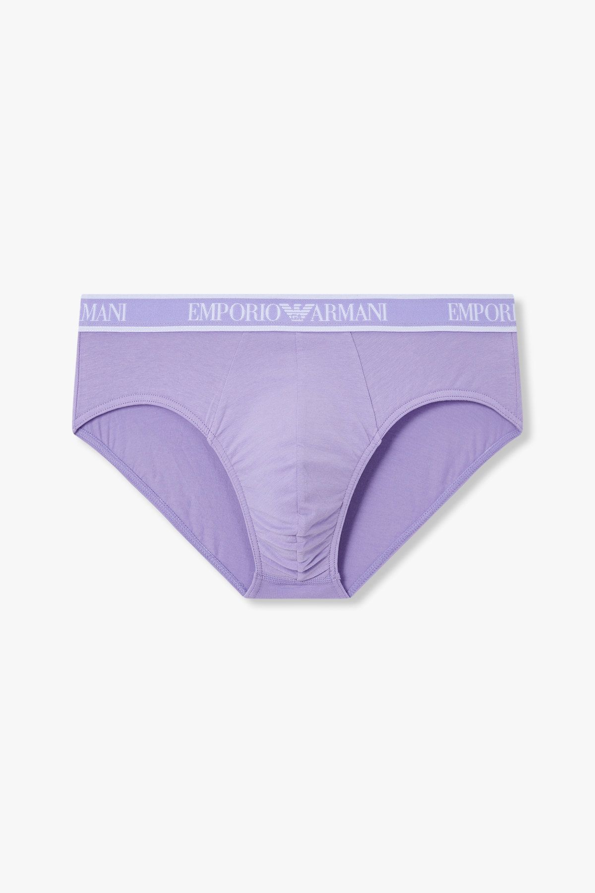 엠포리오 아르마니 언더웨어(EMPORIO ARMANI UNDERWEAR) 남성 프레임 로고 밴딩 코튼 브리프_바이올렛 0815111301